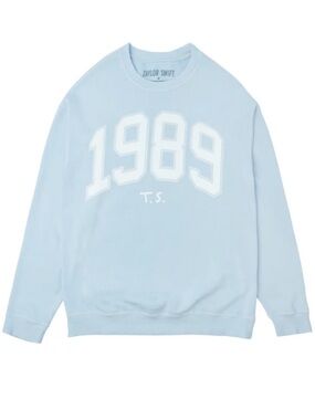 Taylor Swift Light Blue 1989 Crewneck Sweater